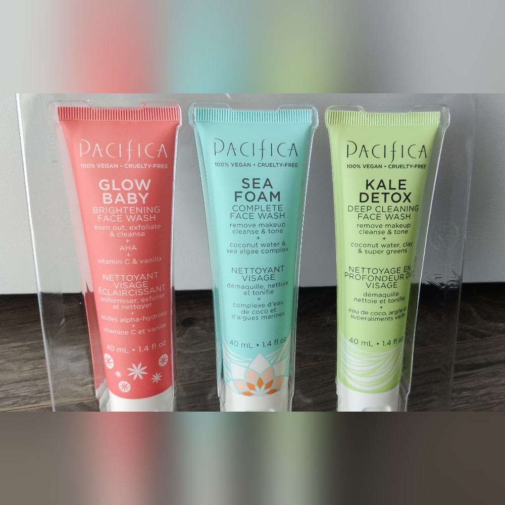 Brand new Pacifica Beauty Face Wash Trio Pack